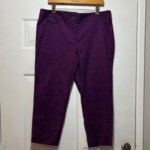 LOFT Women's Purple/Magenta Capris